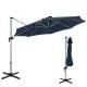 Navy 11 ft outdoor patio umbrella with 360° rotation and adjustable tilt, ideal for sun protection and outdoor.