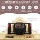 Multifunctional control panel of the 12V Electric Kids Ride On Tank featuring music player and directional buttons.