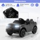 Dimensions of the 12V Kids Ride On Car with remote control, featuring lockable doors and LED lights, suitable for ages.