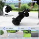 Durable black wheels of the 12V Kids Ride On Car, designed for various terrains like cement and grass, ensuring easy.