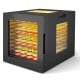 10-tray food dehydrator with stainless steel trays, LED display, and 360° airflow for even drying.