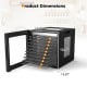 10 stainless steel trays food dryer with digital display, 360° airflow, and 10 preset programs for efficient drying.