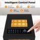 Intelligent control panel of the 10 stainless steel trays dryer with digital LED display and 10 preset programs.