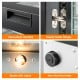Convenient handles, sturdy metal hinges, and bright LED lights on the stainless steel trays dryer for easy monitoring.