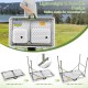 Folding fish cleaning table with 2 sinks, durable HDPE, and 360° rotating faucet for easy outdoor use.