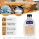 Wood wax oil bottle for teak care kit, clear formula for restoring and protecting outdoor and indoor furniture.