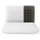 Bamboo charcoal memory foam pillow set with 3D-cut design for pain relief and ventilation, ideal for all sleep.