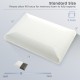 Standard size bamboo charcoal memory foam pillow set, 16"x24", designed for pain relief and ideal support for all.