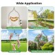 Decorative 9.5 feet metal garden arch with pointed arches, ideal for wedding ceremonies and outdoor party decorations.