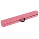 Folding pink gymnastics balance beam with anti-slip base and sturdy pine wood frame for versatile training and easy.