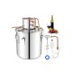 5-gallon stainless steel water juicer maker with copper pipe, thermometer, and complete brewing equipment for.