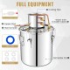 5-gallon stainless steel water juicer maker with cooling pipe, thermometer, and full equipment for brewing and.