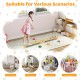 Montessori balance beam set with colorful stepping stones, designed for kids' motor skills development in various play.