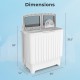 Dimensions of the 20 lbs Portable Washing Machine with built-in gravity drain, featuring a twin tub design for.
