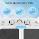Control knobs of the 20 lbs Portable Washing Machine, featuring wash cycle settings and dual water inlets for efficient.