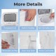 Transparent lid and built-in handles of the 20 lbs portable washing machine for easy monitoring and transport.