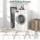 2-Tier clothes drying rack with 33 drying rails, height adjustable gullwings, and space-saving foldable design.