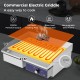 22-inch commercial electric griddle with stainless steel body, even heat distribution, ideal for cooking pancakes and.