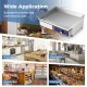 22-inch countertop electric griddle in stainless steel, ideal for kitchens and restaurants, with adjustable temperature.