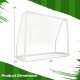 8 x 6 ft soccer goal made of weather-resistant UPVC pipes, includes ground stakes and soccer cones for stability and.