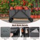 Collapsible gray wagon cart with adjustable handlebar, 45-gallon capacity, and all-terrain wheels for versatile storage.