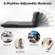 Floor sofa bed in dark gray with 6-position adjustable backrest for versatile lounging, gaming, or napping.