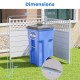 Air conditioner fence panels with metal stakes, 45 x 45.5 inches, designed for outdoor stability and versatility.