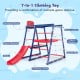 7-in-1 metal toddler climbing toy featuring a slide, climbing ladder, and basketball hoop for active play and.