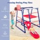 7-in-1 metal toddler climbing toy set featuring a slide, basketball hoop, and climbing structures for active play.