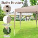 13 x 11.5 FT Hexagonal Pop-Up Height Adjustable Canopy Tent with Dressed Legs - Gallery View 6 of 10