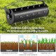 Manual lawn aerator with 27 galvanized steel spikes, designed to reduce soil compaction for healthier lawn growth.