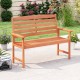 2-person wooden garden bench with slatted backrest and armrests, perfect for patio or backyard relaxation.