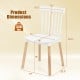 Windsor dining chair with spindle back, white finish, and beech wood legs, ideal for kitchen or dining room use.