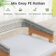 Patio Counter Height Bar Set with Cushioned Barstools - Gallery View 6 of 9