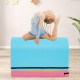 Gymnastics vaulting box in blue with detachable mat, designed for kids' training and safe practice at home or gym.