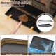 Removable pull-out tray of dog crate furniture with deep edge to prevent spills, designed for easy maintenance and.