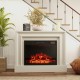 23-inch electric fireplace insert with adjustable flame color, designed for 400 sq.ft heating, featuring a stylish.