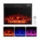 23-inch electric fireplace insert with adjustable flame colors, remote control, and 5000 BTU heating for cozy spaces.