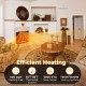 23-inch electric fireplace insert with adjustable flame color, 5000 BTU, for efficient heating in 400 sq.ft spaces.