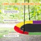 60-inch multicolor saucer swing with LED lights, sturdy steel frame, and strong Oxford fabric for kids and adults.