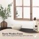 Rustic wooden frame arched window pane mirror, ideal for living rooms and entryways, enhancing charm and brightness.