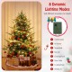 6 FT pre-lit artificial Christmas tree with 778 PVC and PE branch tips, featuring 8 dynamic lighting modes for festive.
