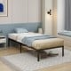 14-inch heavy-duty metal platform bed frame with a modern design, suitable for various mattress types and offering.
