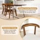 Wood dining chair set of 2 with padded seat, curved backrest, and ergonomic design for comfort in various settings.