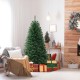 Artificial Christmas tree with 830 branch tips and 250 warm white LED lights, perfect for festive home decoration.