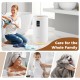 20L hot towel warmer bucket in white with LCD display, holding towels for family care and spa-like experience.
