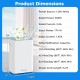 Dehumidifier with LED display and adjustable humidity settings, ideal for home use in basements or bedrooms.