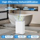 Dehumidifier with LED display and smart controls, efficiently reducing humidity for home use, ideal for basements and.