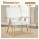Mid Century Modern accent chair in white with rubber wood frame, padded armrests, and ergonomic design for comfort.