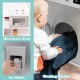 Kids kitchen playset featuring a microwave, ice maker, and washing machine for imaginative role-playing fun.